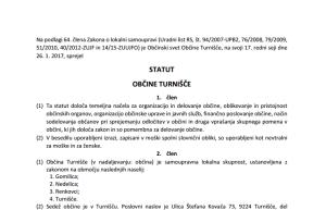 Statut Občine Turnišče